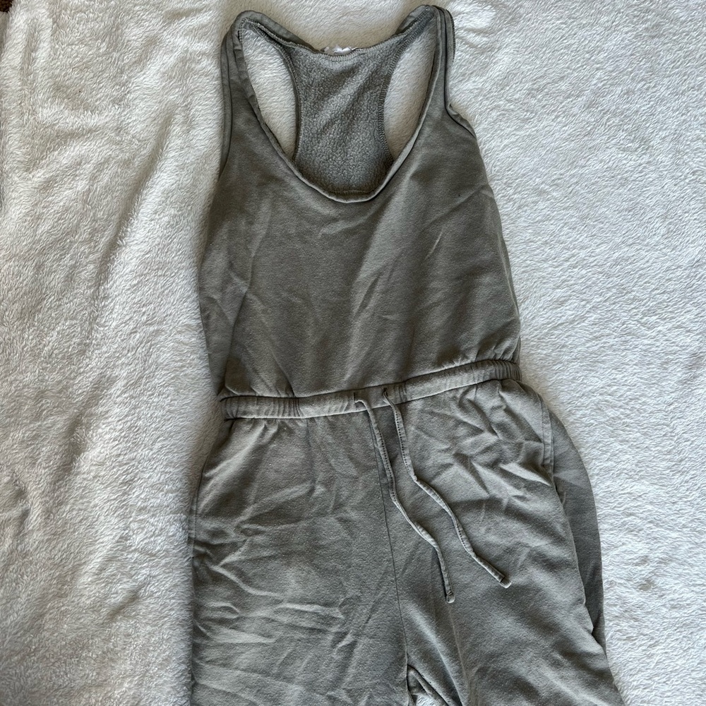 Green Cotton Jumpsuit